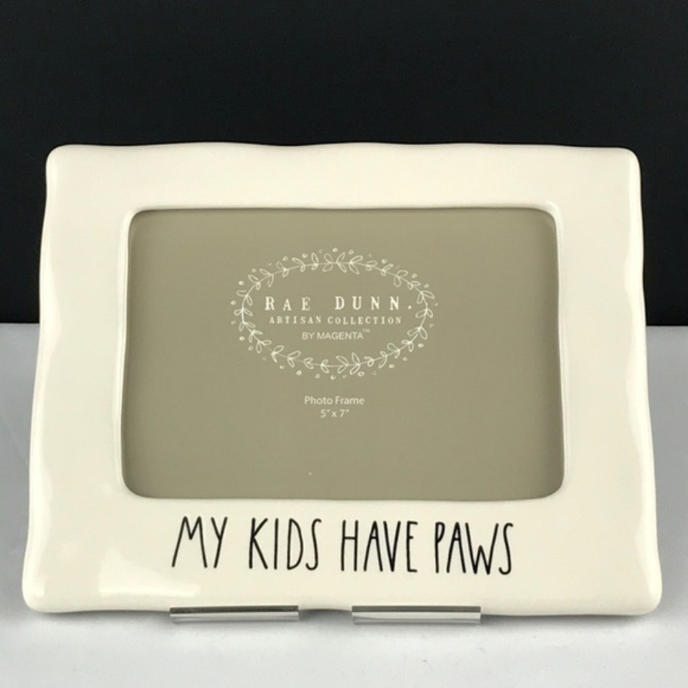 Rae Dunn, ‘My Kids Have Paws’ frame, 5“x7”. NWT